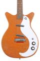 Click to learn more about the Danelectro '59M NOS+ Electric Guitar - Orange Metalflake