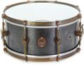Click to learn more about the A&F Drum Company Raw Steel Snare Drum - 6.5 x 14-inch