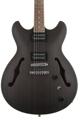 Click to learn more about the Ibanez Artcore AS53 - Transparent Black Flat