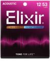 Click to learn more about the Elixir Strings 11050 Polyweb 80/20 Bronze Acoustic Guitar Strings - .012-.053 Light