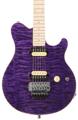 Click to learn more about the Ernie Ball Music Man 30th Anniversary Axis Electric Guitar - Translucent Purple Quilt