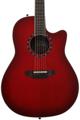 Click to learn more about the Ovation Timeless Balladeer Deep Contour Acoustic-electric Guitar - Cherry Burst
