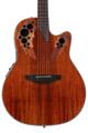 Click to learn more about the Ovation Celebrity Elite Plus CE44P-FKOA Mid-Depth Acoustic-Electric Guitar - Natural Koa