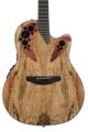 Click to learn more about the Ovation Celebrity Elite Plus CE44P-SM Mid-Depth Acoustic-Electric Guitar - Natural Spalted Maple