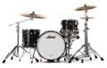 Click to learn more about the Ludwig Classic Maple Downbeat 3-piece Shell Pack - Vintage Black Oyster