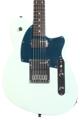 Click to learn more about the Reverend Charger Cleancut Electric Guitar - Iconic Blue, Rosewood Fingerboard