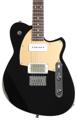 Click to learn more about the Reverend Charger H90 Electric Guitar - Midnight Black, Rosewood Fingerboard