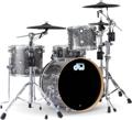 Click to learn more about the DW DWe 4-piece Drum Kit Bundle with Roland Electronic Cymbals and DW Hardware - Black Galaxy