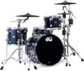Click to learn more about the DW DWe 4-piece Drum Kit Bundle with Roland Electronic Cymbals and DW Hardware - Midnight Blue Metallic