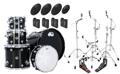 Click to learn more about the DW DWe 5-piece Drum Kit Bundle with Roland Electronic Cymbals and DW Hardware - Piano Black Gloss, Sweetwater Exclusive