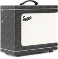 Click to learn more about the Supro Delegate Custom 1 x 12-inch 25-watt Tube Combo Amplifier - Black