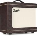 Click to learn more about the Supro Delegate Custom 1 x 12-inch 25-watt Tube Combo Amplifier - Burgundy