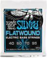 Click to learn more about the Ernie Ball 2815 Extra Slinky Flatwound Electric Bass Guitar Strings - .040-.095