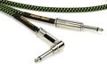 Click to learn more about the Ernie Ball Braided Instrument Cable - 10 feet, Black/Green