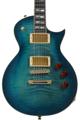 Click to learn more about the ESP Eclipse USA Electric Guitar - Aquamarine Sunburst, Sweetwater Exclusive