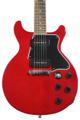 Click to learn more about the Epiphone Les Paul Special Double Cut - Cherry Red