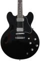 Click to learn more about the Gibson ES-335 Semi-hollow body Electric Guitar - Vintage Ebony