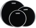 Click to learn more about the Evans Black Chrome 3-piece Tom Pack - 10/12/16 inch