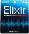 Click to learn more about the Elixir Strings 12052 Nanoweb Electric Guitar Strings - .010-.046 Light
