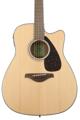 Click to learn more about the Yamaha FGX800C Dreadnought Cutaway Acoustic-electric Guitar - Natural