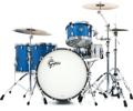 Click to learn more about the Gretsch Drums USA Custom GRKT-R4246 4-piece Shell Pack - Blue Glass (Nitron)