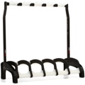 Click to learn more about the K&M 17525 Guardian 5 Electric Guitar Rack - Black with Translucent Supports