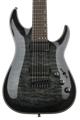 Click to learn more about the Schecter Hellraiser Hybrid C-7 Electric Guitar - Trans Black Burst