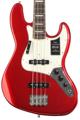 Click to learn more about the Fender Vintera III Early '70s Jazz Bass - Candy Apple Red, Rosewood Fingerboard