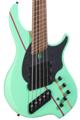Click to learn more about the Dingwall Guitars John Taylor Signature 5-string Electric Bass - Gloss Seafoam Green