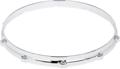 Click to learn more about the Ludwig Die-cast 10-lug Snare Drum Hoop - Snare Side - Chrome