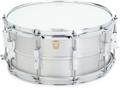 Click to learn more about the Ludwig Acro Aluminum Snare Drum - 6.5 x 14-inch - Brushed