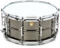 Click to learn more about the Ludwig Black Beauty Snare Drum - 6.5 inches x 14 inches, Black Nickel