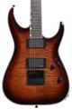 Click to learn more about the ESP LTD Deluxe MH-1000 EverTune Electric Guitar - Dark Brown Sunburst