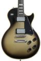 Click to learn more about the Gibson Custom Dealer Select Les Paul Custom Electric Guitar - Antique Silverburst, VOS