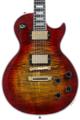 Click to learn more about the Gibson Custom Les Paul Axcess Custom Figured Top Electric Guitar - Bengal Burst