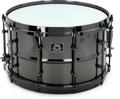 Click to learn more about the Ludwig Universal Black Brass Snare Drum - 8 inches x 14 inches, Black Nickel