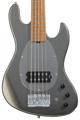 Click to learn more about the Sadowsky MetroExpress Vintage M 5-string Bass Guitar - Solid Silver Metallic, Roasted Maple Fingerboard