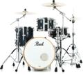 Click to learn more about the Pearl Music City Custom Masters Maple Gum 3-piece Shell Pack - Black Onyx Sparkle