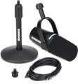 Click to learn more about the Shure MV7+ Hybrid Podcast Microphone and Stand - Black