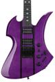 Click to learn more about the B.C. Rich USA Handcrafted Mockingbird SL Electric Guitar - Trans Purple