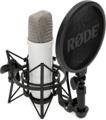 Click to learn more about the Rode NT1 Signature Series Condenser Microphone with SM6 Shockmount and Pop Filter - White
