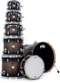 Click to learn more about the PDP Concept Maple 7-piece Shell Pack - Satin Charcoal Burst