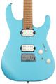 Click to learn more about the Charvel Pro-Mod DK24 HH 2PT Electric Guitar - Matte Blue Frost