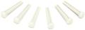 Click to learn more about the Graph Tech PP-1100-01 TUSQ Traditional Style Bridge Pin Set - White with No Dot (set of 6)