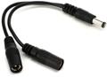 Click to learn more about the Voodoo Lab 2.1mm Output Splitter Adapter Cable - Dual Straight to Straight - 4 inch