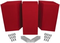 Click to learn more about the Auralex ProPanel ProKit-2 Acoustical Room Treatment System - Red SonoSuede