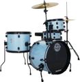 Click to learn more about the Ludwig Questlove Pocket Kit 4-piece Drum Set - Crystal Blue Sparkle