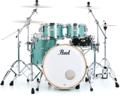 Click to learn more about the Pearl Music City Custom Reference One 4-piece Shell Pack - Turquoise Glass
