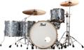 Click to learn more about the Pearl Music City Custom Reference Pure RFP526/C 5-piece Shell Pack with Snare - Molten Silver Pearl
