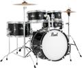 Click to learn more about the Pearl Roadshow Jr. 5-piece Complete Drum Set with Cymbals - Jet Black